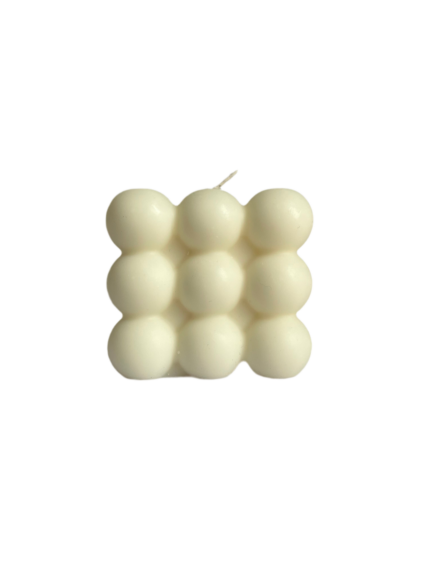 Bougie cube blanche