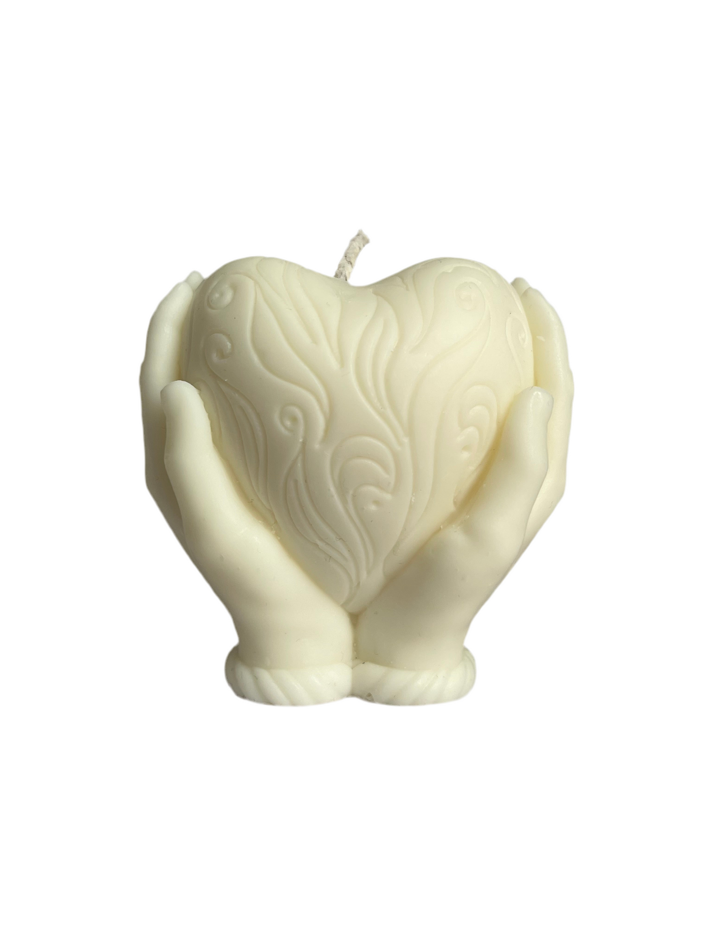 Bougie coeur non parfumée