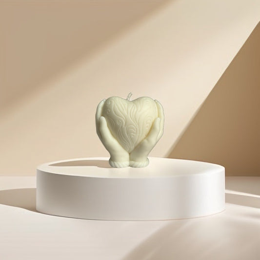 Bougie coeur non parfumée